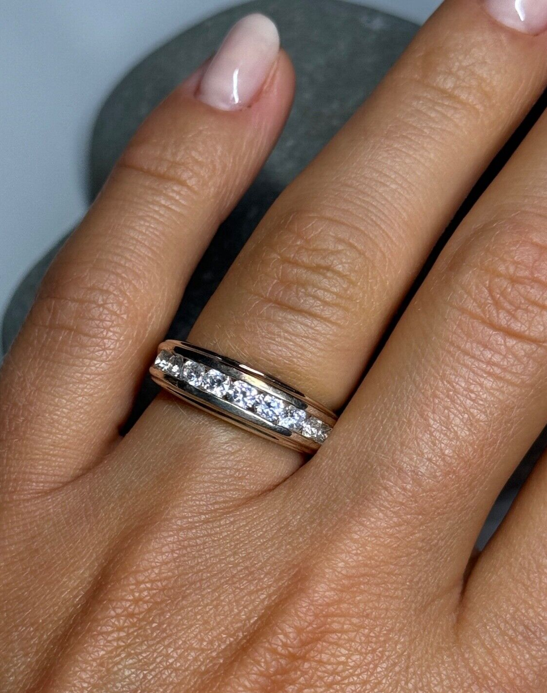925 Sterling Silver CZ Ring Size 6