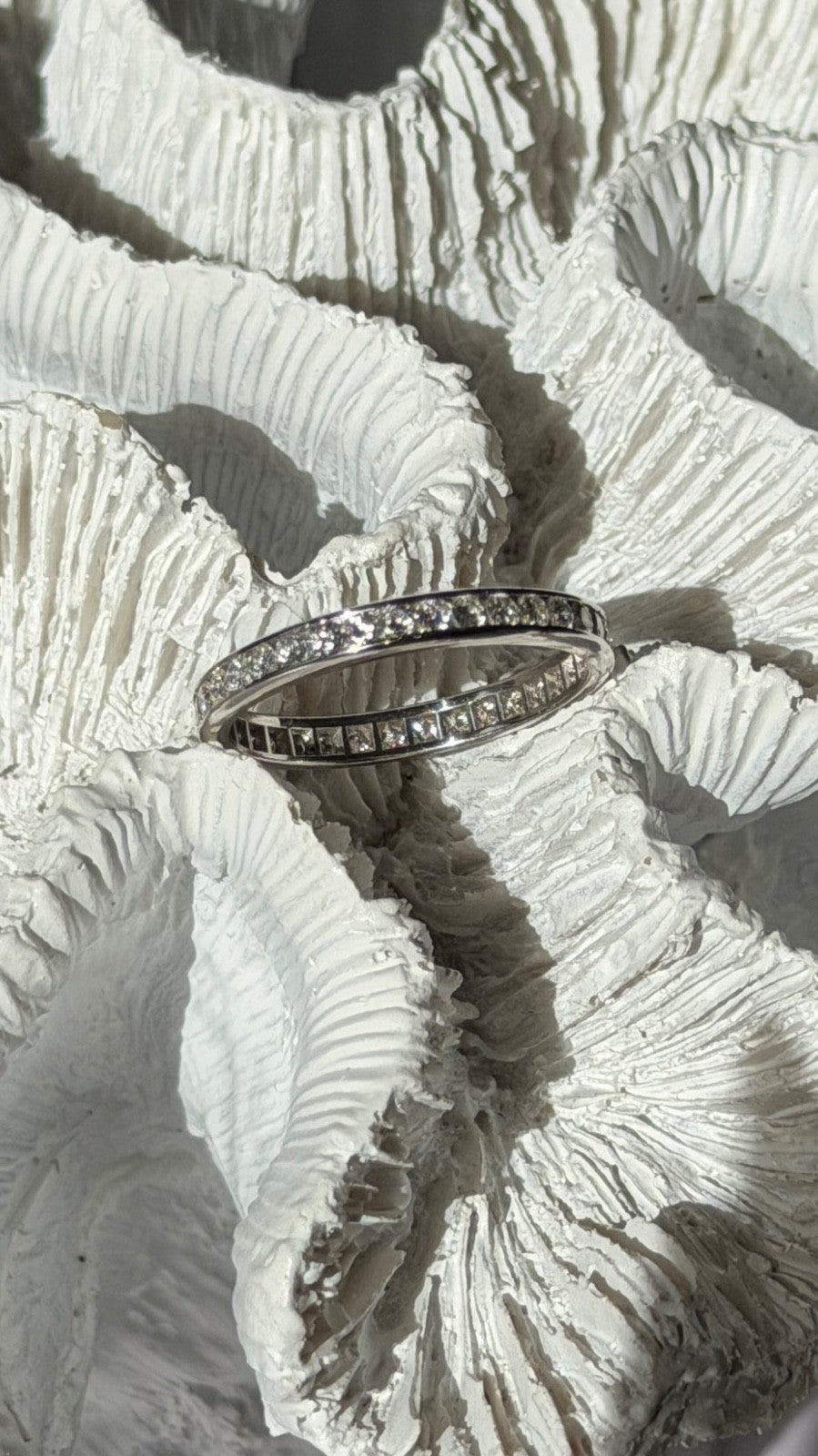 Platinum Diamond 1.10 ct Band Ring Size 10