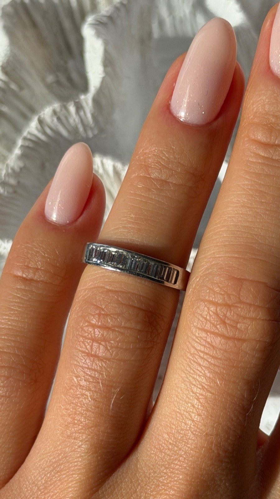 Classy Platinum Diamond 0.48 ct Ring Size 5.5
