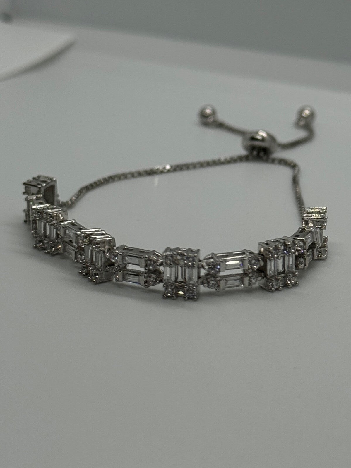 925 Sterling Silver CZ Bracelet