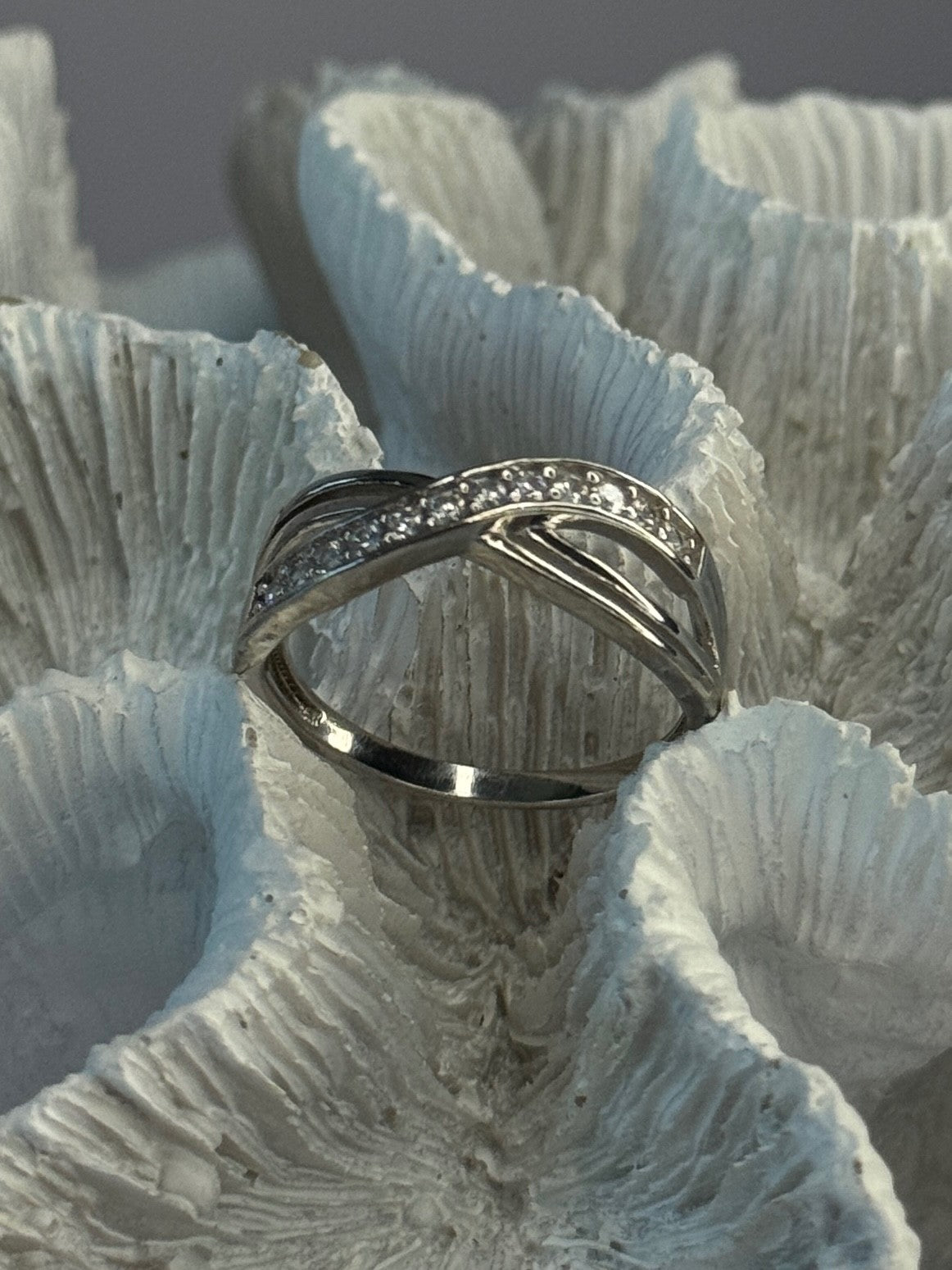 925 Sterling Silver Beryl Ring Size 9