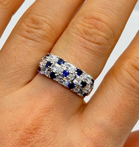 925 Sterling Silver CZ Ring Size 7