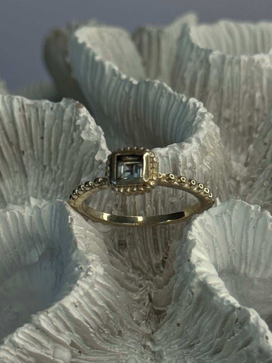 925 Sterling Silver Rj Topaz Ring Size 7