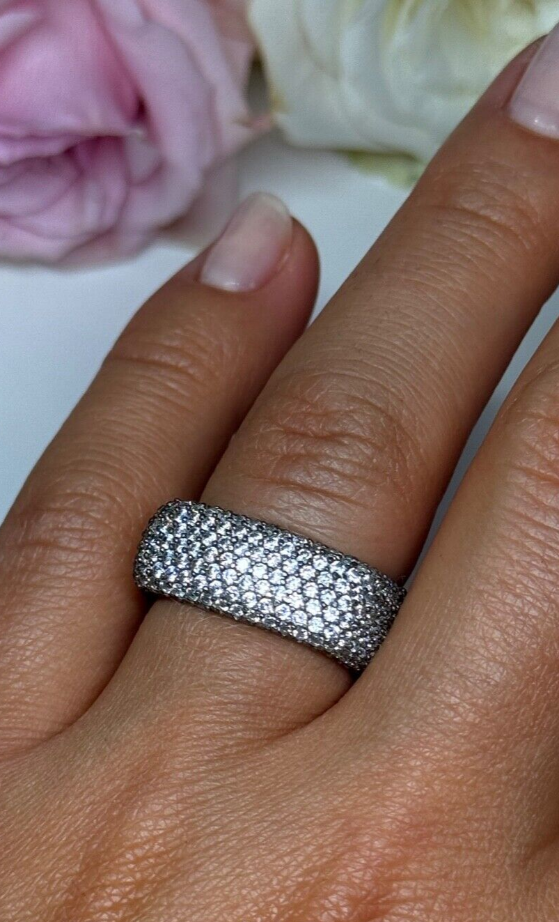 925 Sterling Silver CZ Ring Size 6