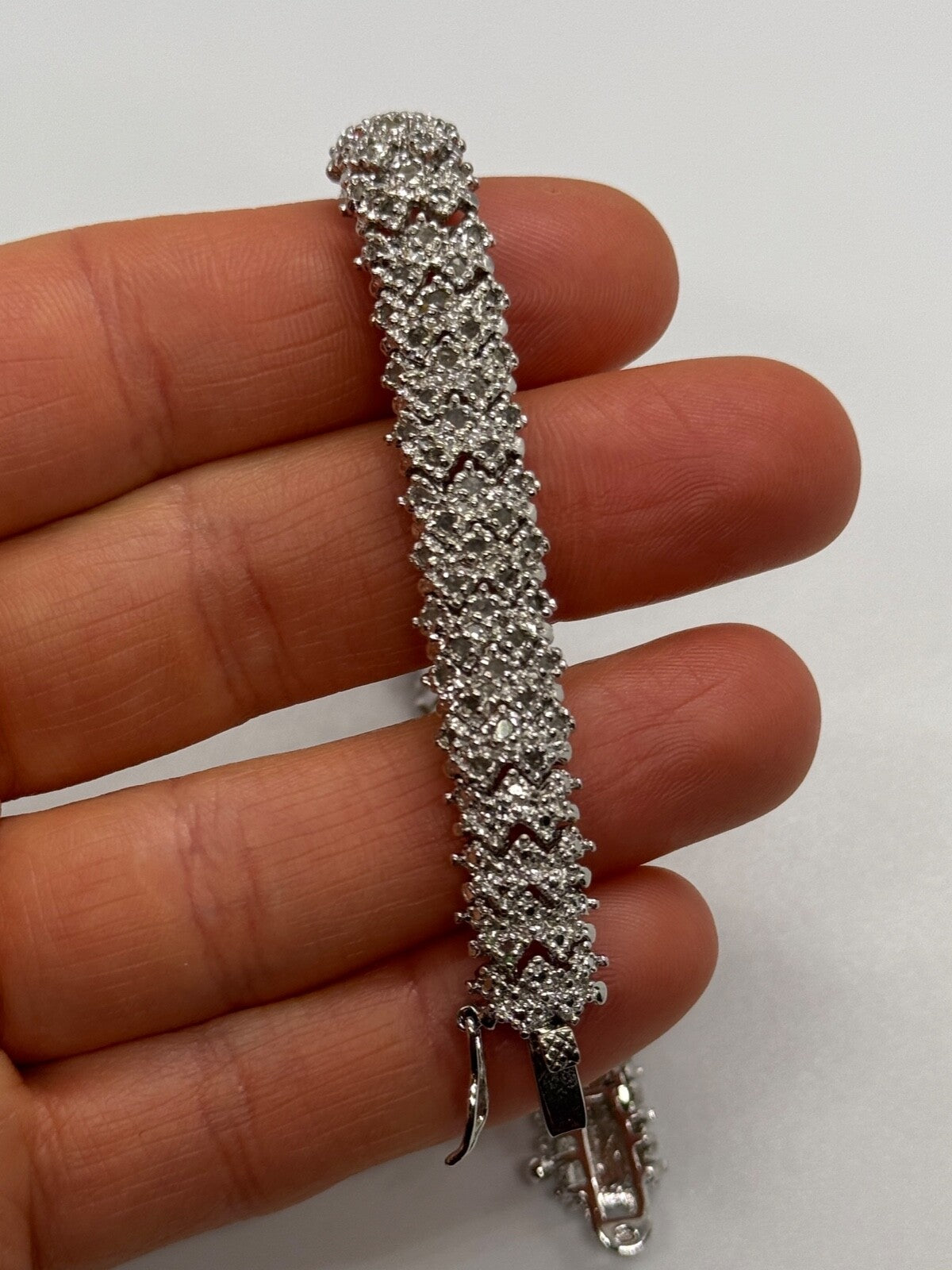 925 Sterling Silver Sapphire Bracelet