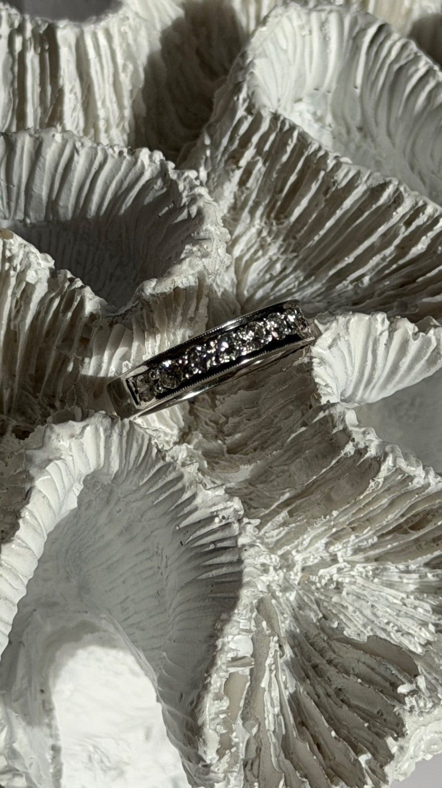 14K White Gold Diamond 0.75 ct Ring Size 5.5
