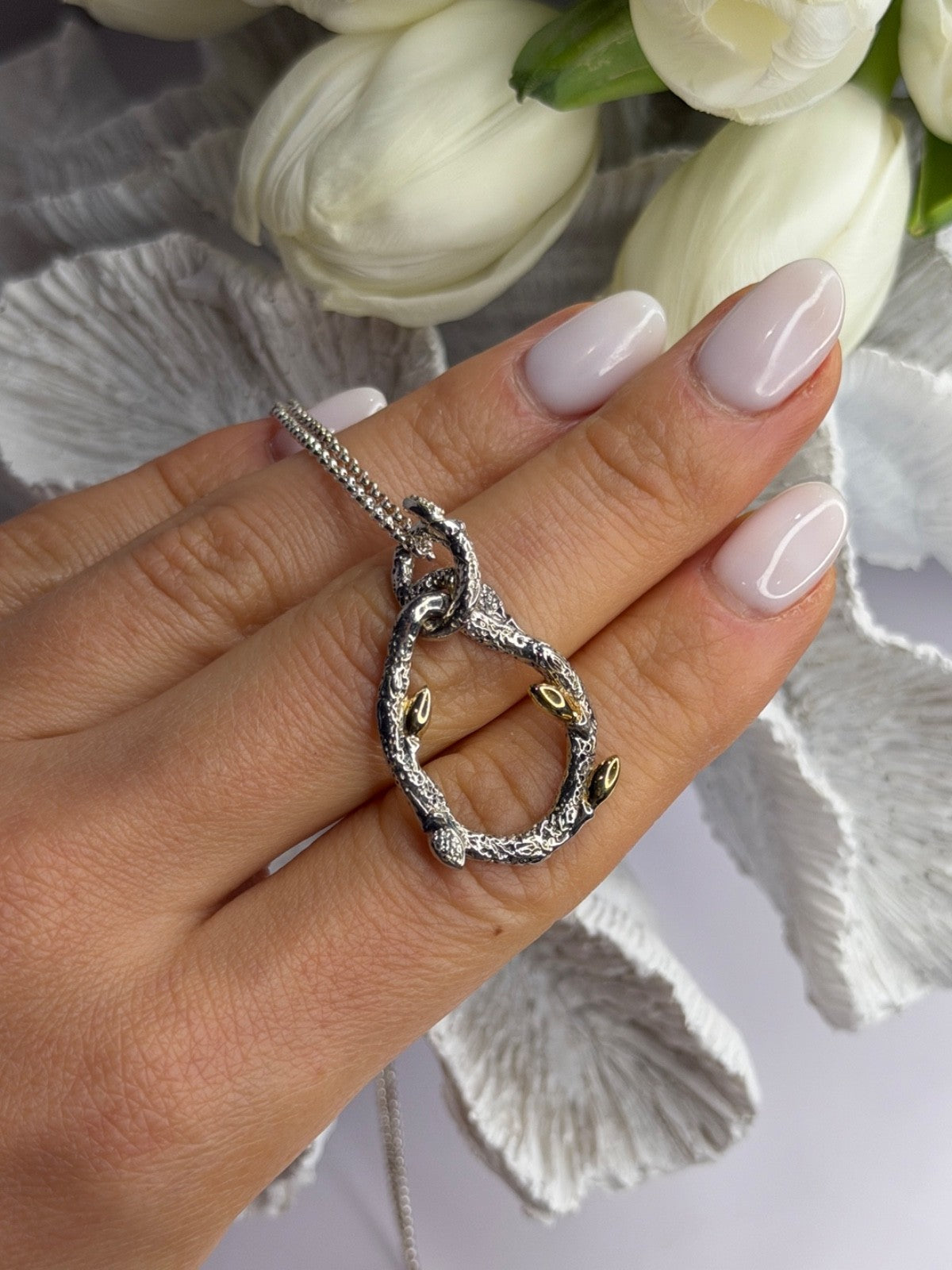 Dweck Diamonds 925 Sterling Silver & Gold Plated Diamonds Necklace