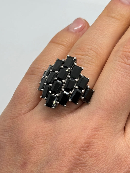925 Sterling Silver Tourmaline Ring Size 5.5