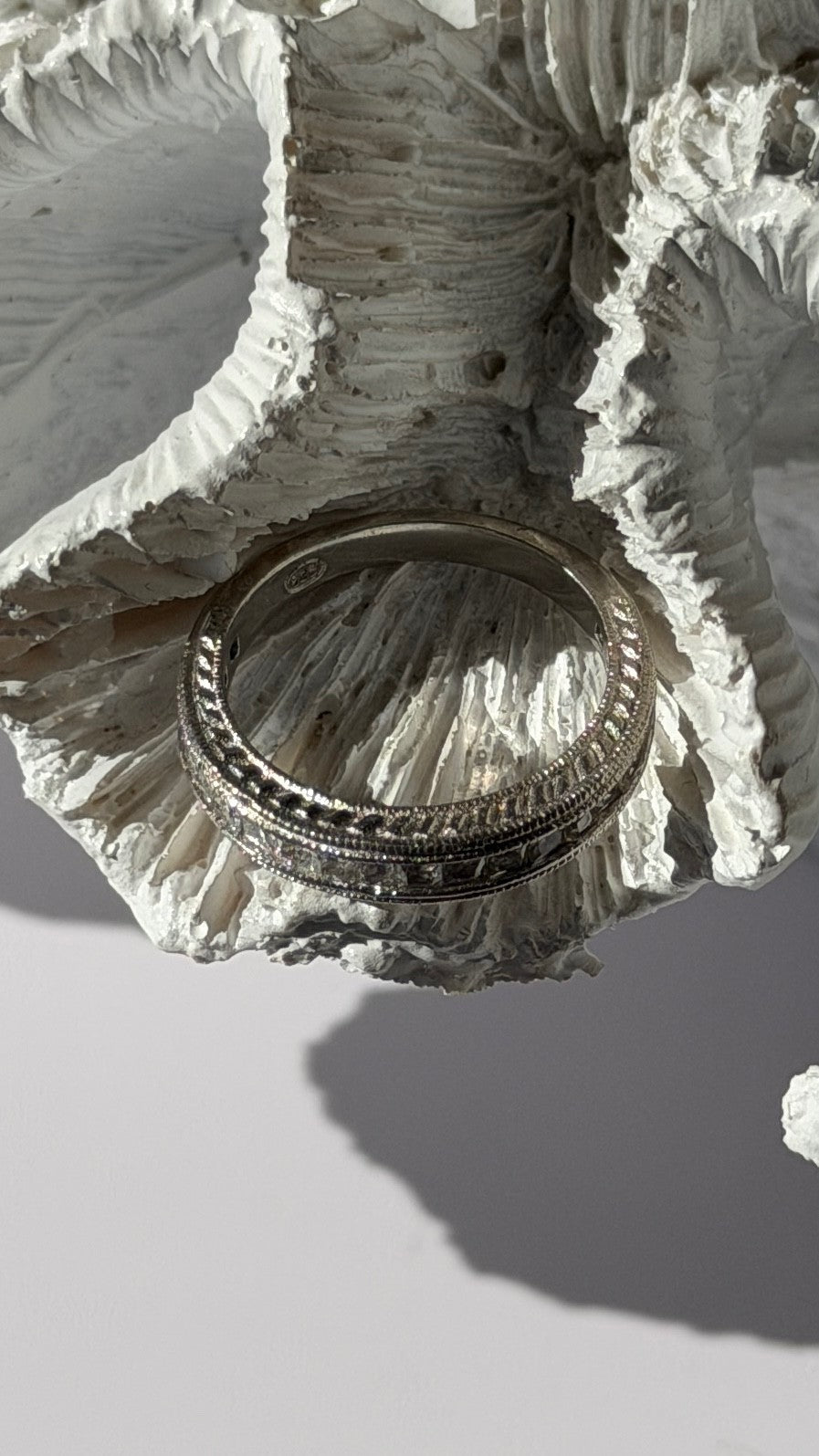 Beautiful 925 Sterling Silver Cz Ring Size 8