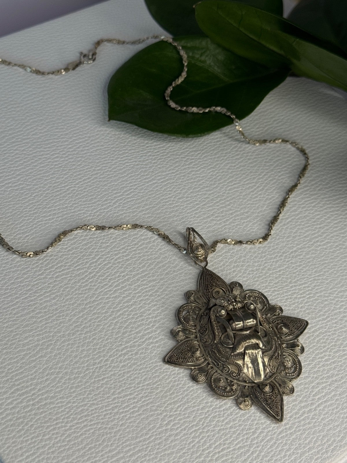 Vintage 925 Sterling Silver Necklace Length 18 Inch