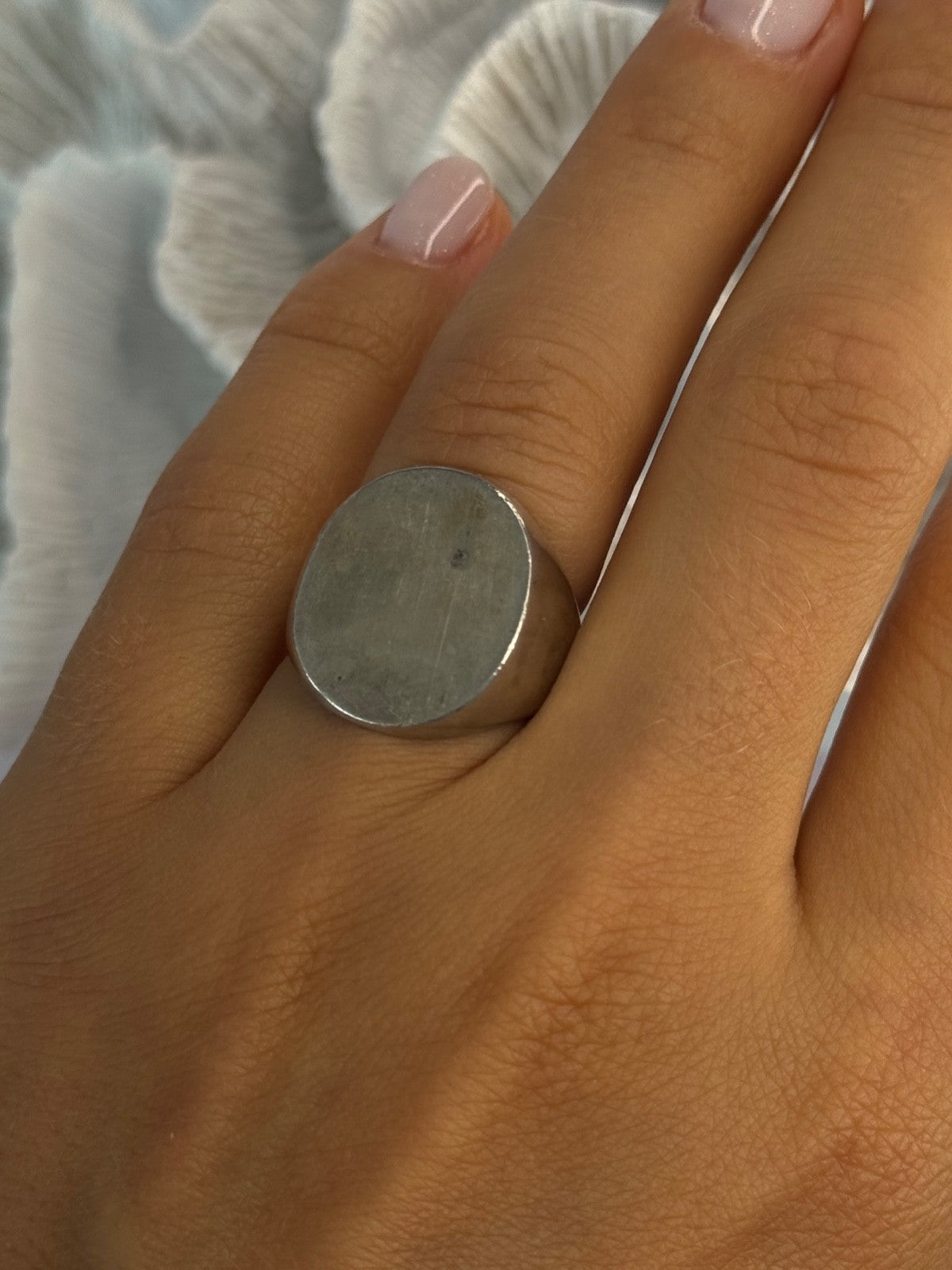 Vintage Art Deco 925 Sterling Silver Ring Size 6.5