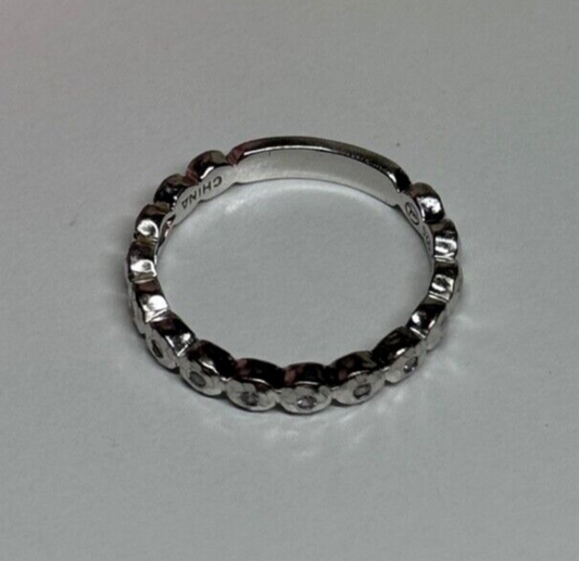 925 Sterling Silver CZ Ring Size 7
