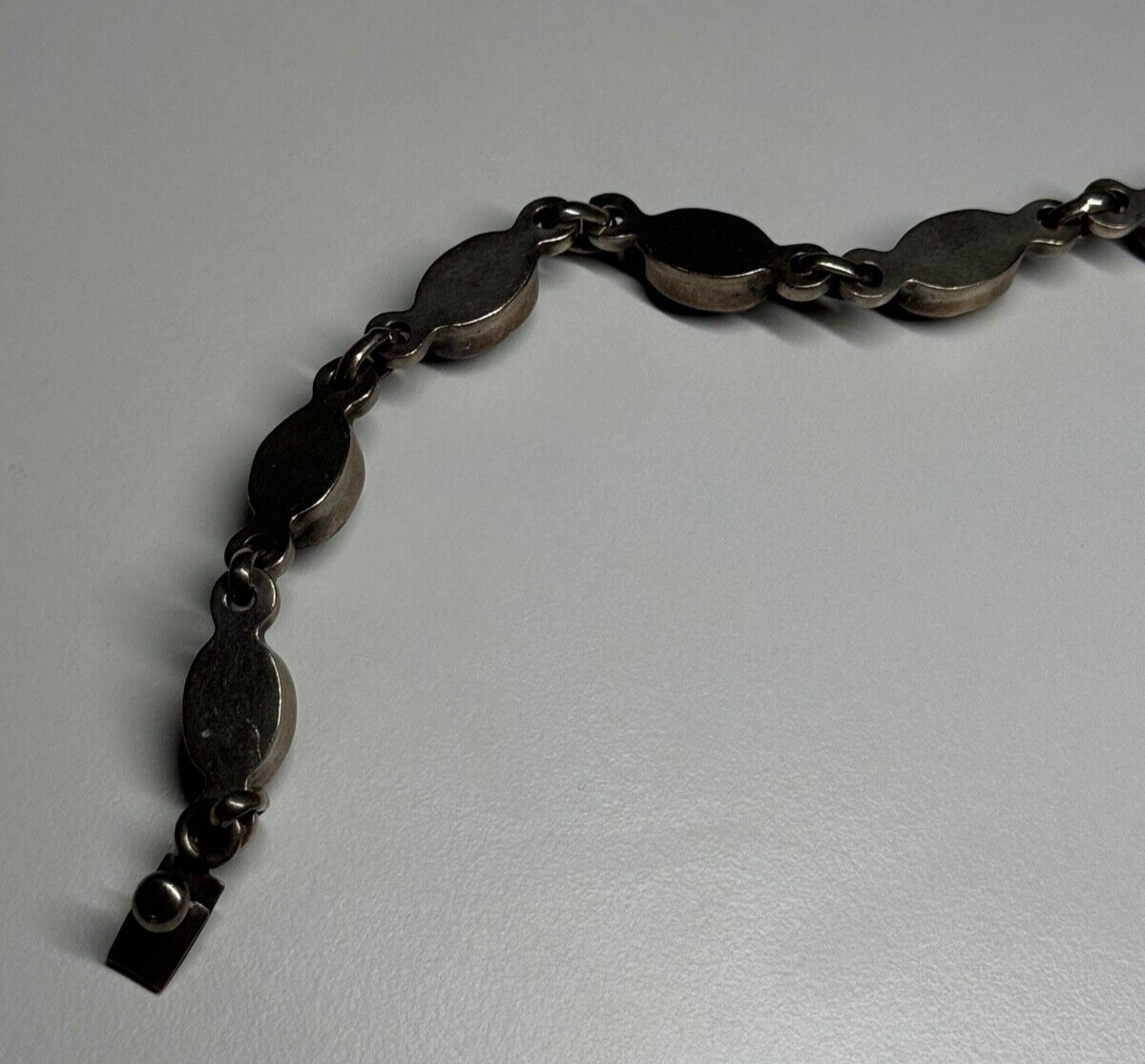 925 Sterling Silver Agate Bracelet