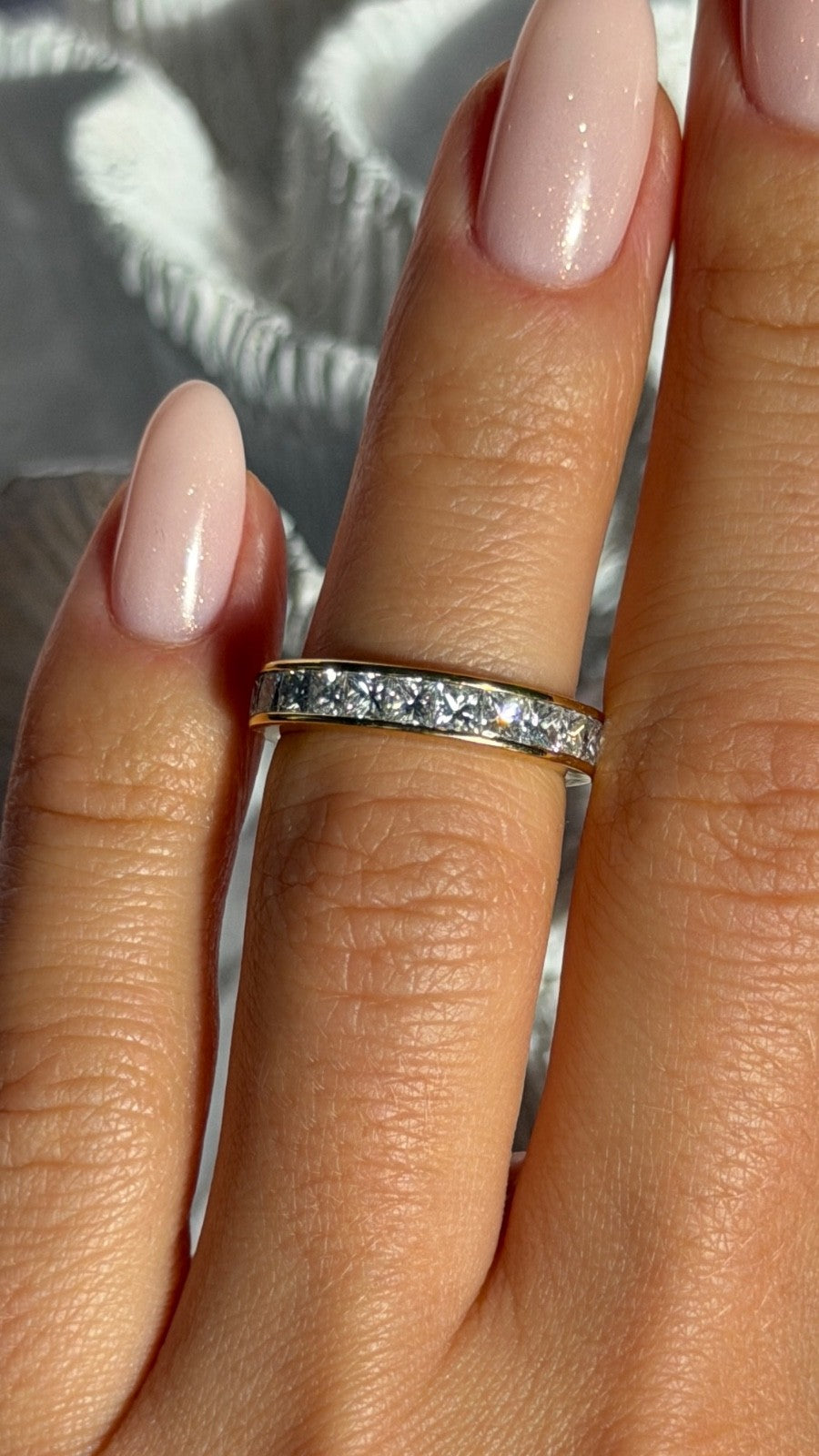 18K 750 Yellow Gold Diamond 1.09 ct Ring Size 5.5