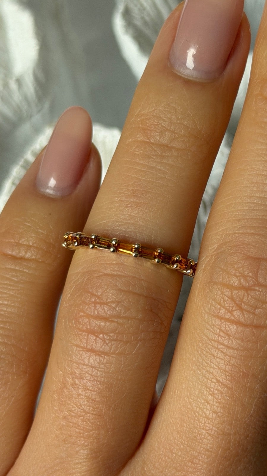 14K Yellow Gold Citrine Ring Size 5.5