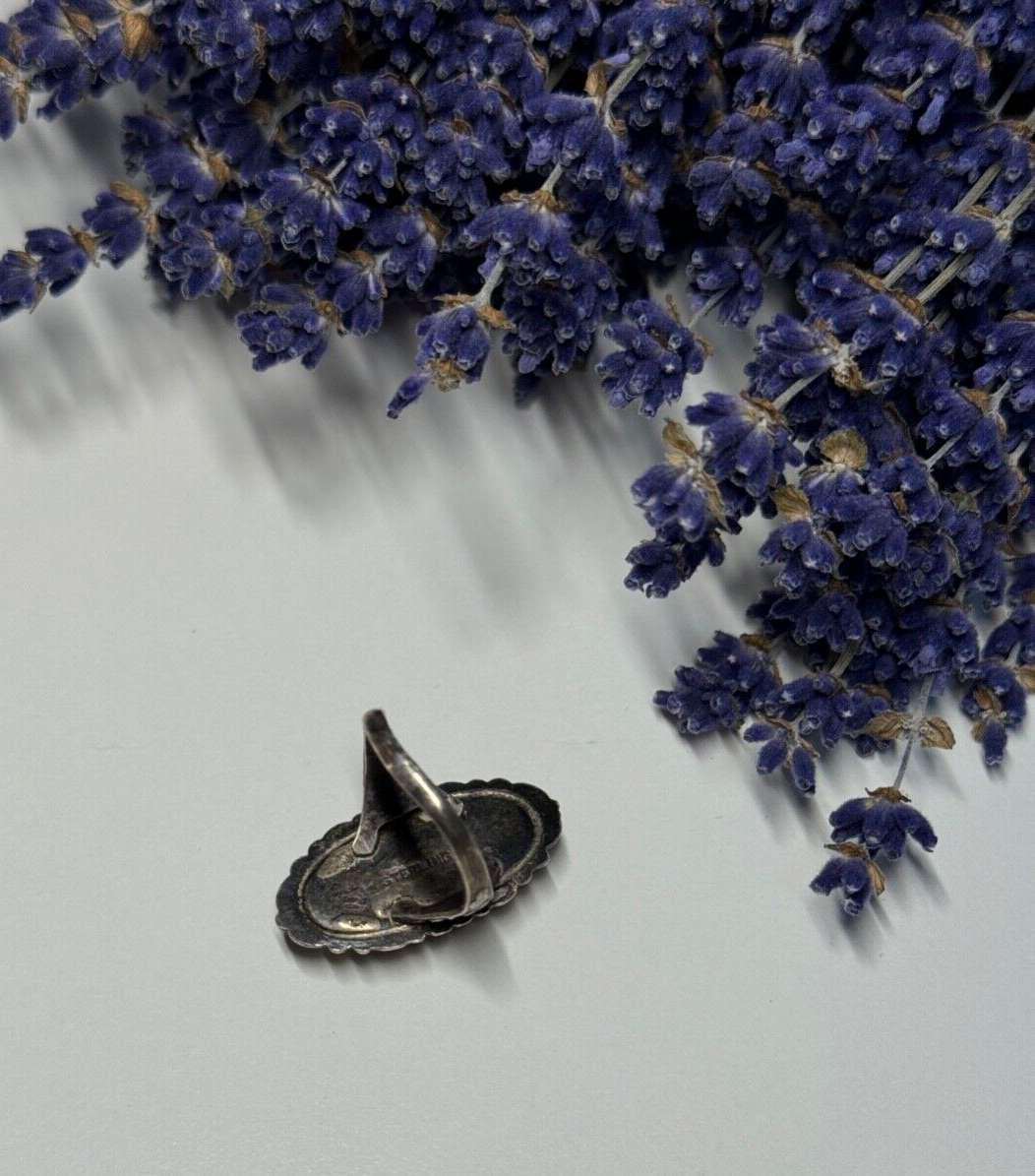 925 Sterling Silver Haliotis Ring Size 6.5