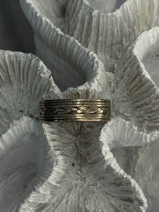 925 Sterling Silver Band Ring Size 10