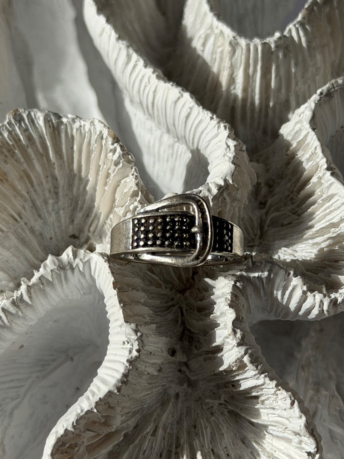 925 Sterling Silver Belt Spinel Ring Size 7