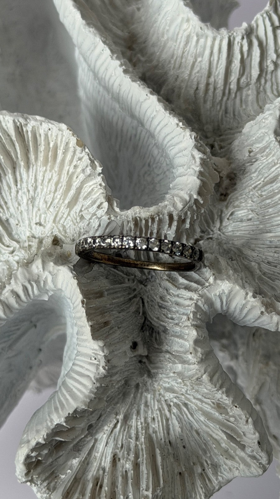 925 Sterling Silver Cz Ring Size 8