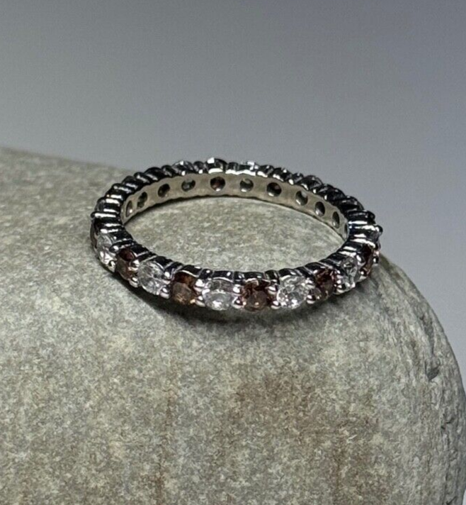 925 Sterling Silver CZ Ring Size 5.5