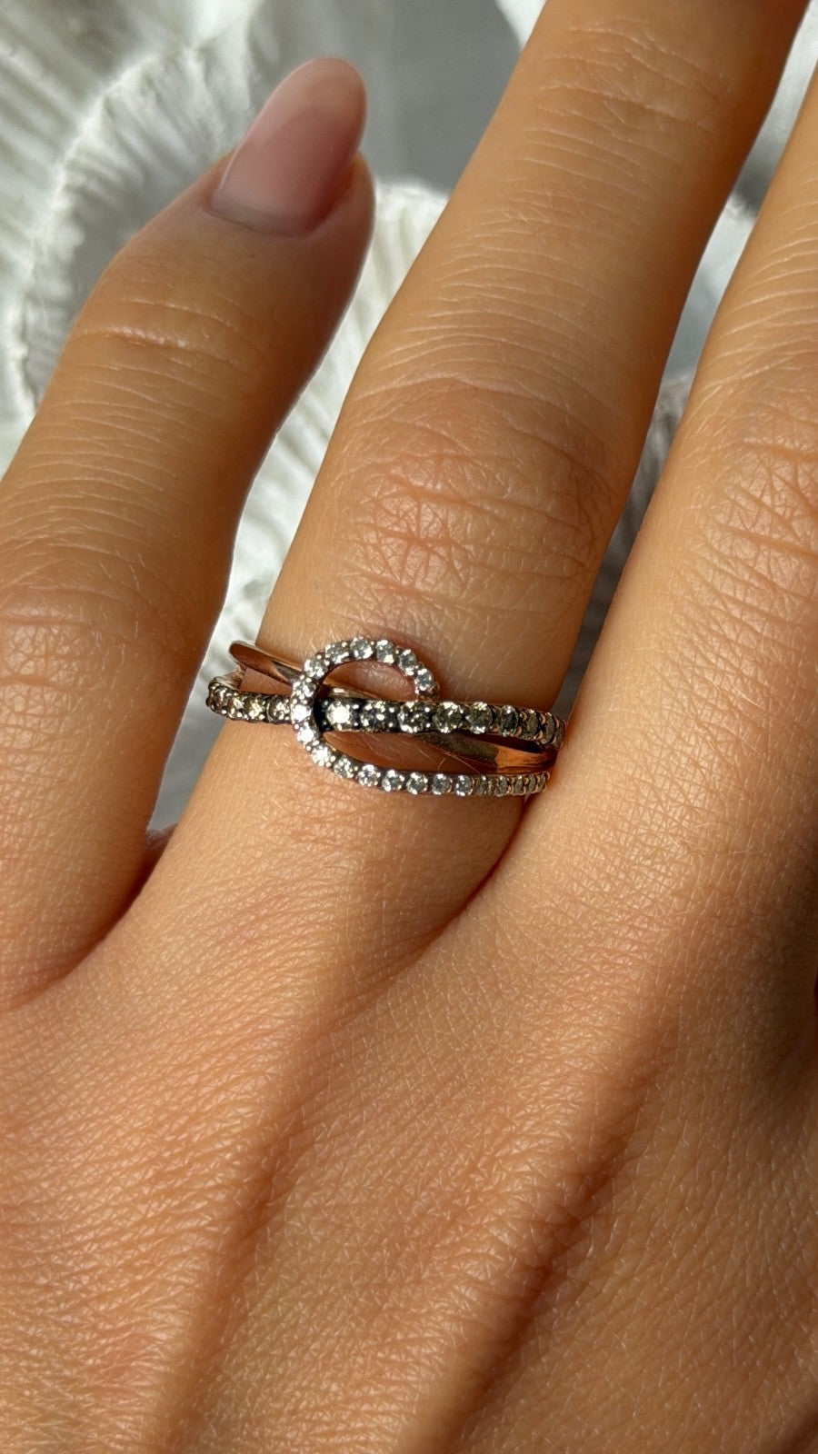 Le Vian 14K Rose Gold Chocolate & White Diamonds 0.50 cts Ring Size 6.5