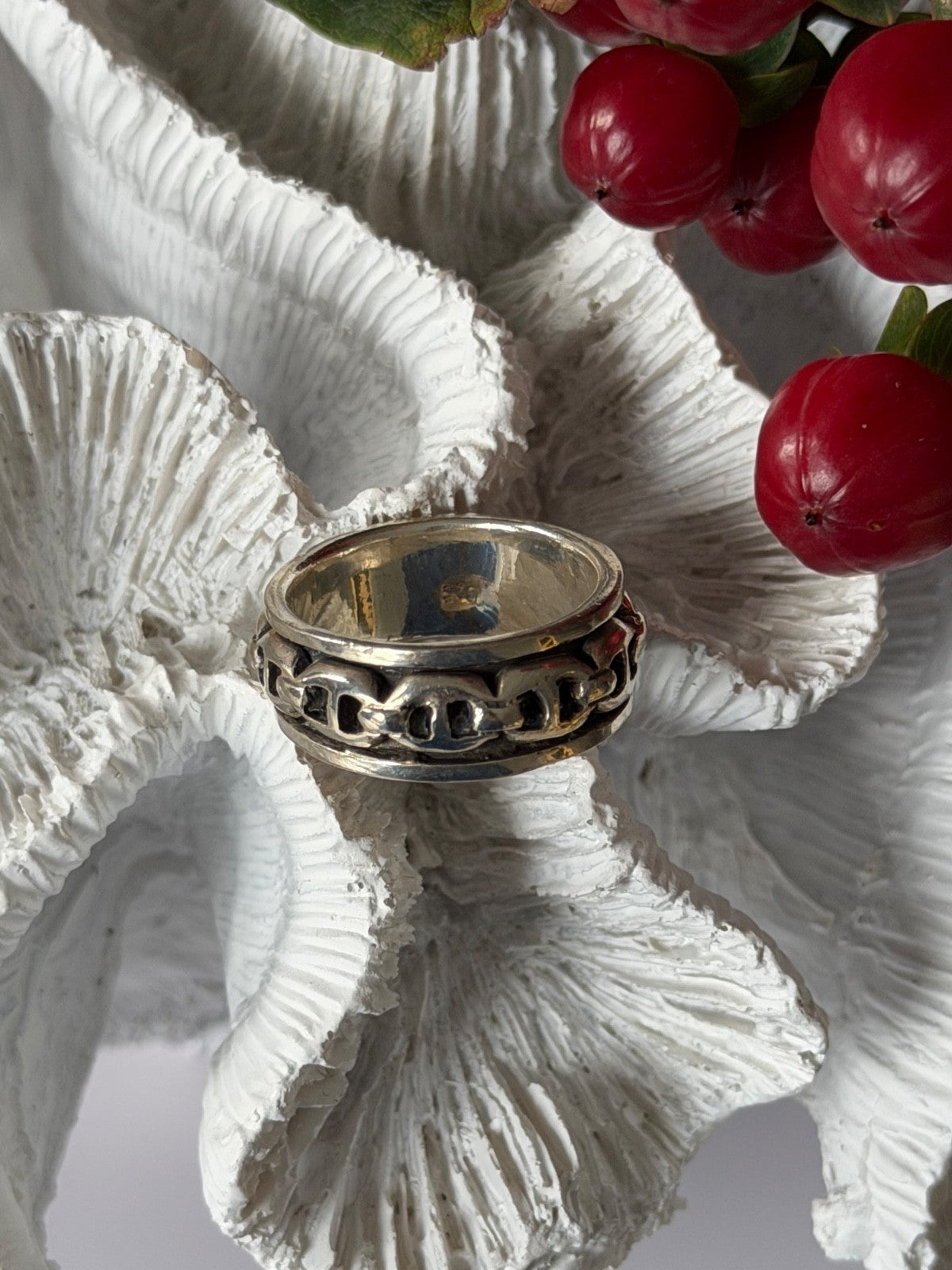 Vintage Spinning 925 Sterling Silver Ring Size 9