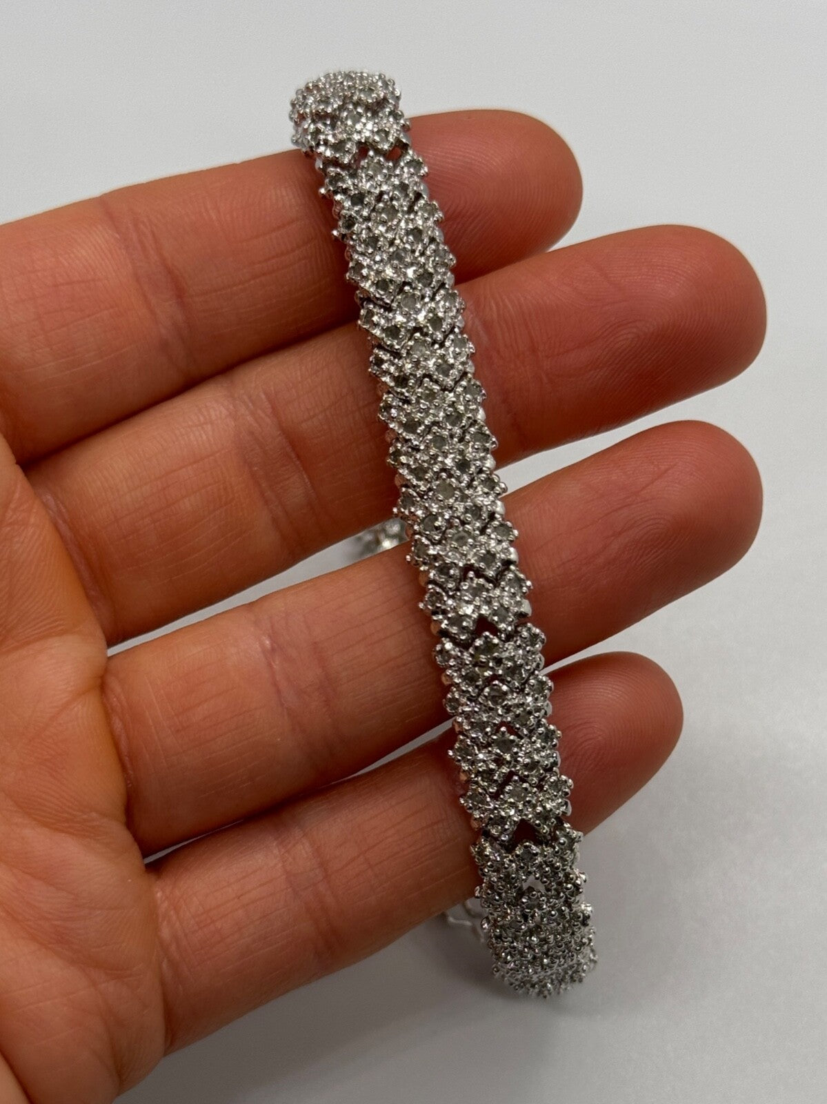 925 Sterling Silver Sapphire Bracelet