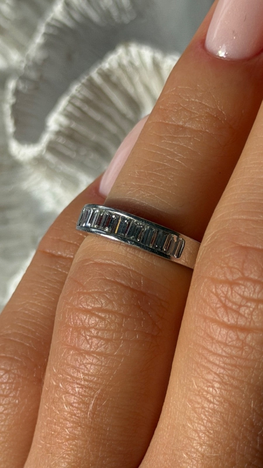 Classy Platinum Diamond 0.48 ct Ring Size 5.5