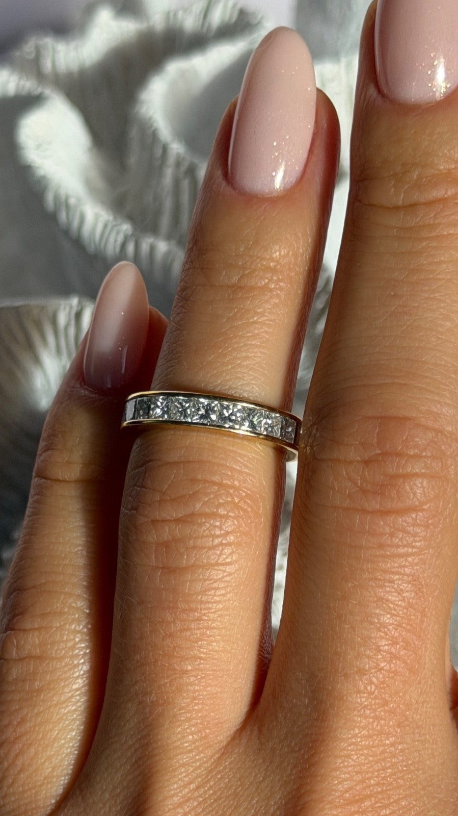 18K 750 Yellow Gold Diamond 1.09 ct Ring Size 5.5