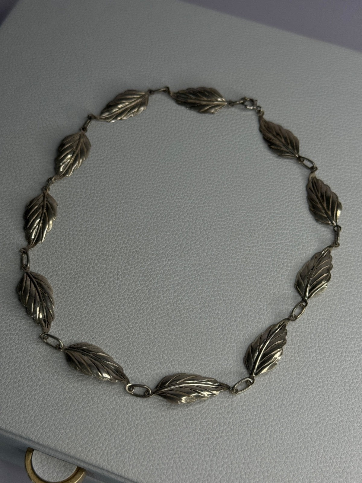 Danecraft 925 Sterling Silver Leaves Necklace Length 15 Inch
