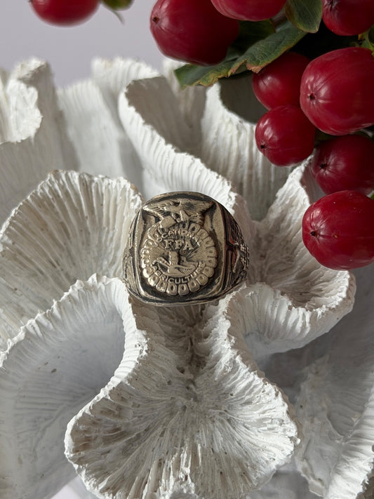 Vintage Balfour FFA 925 Sterling Silver Ring Size 8.5