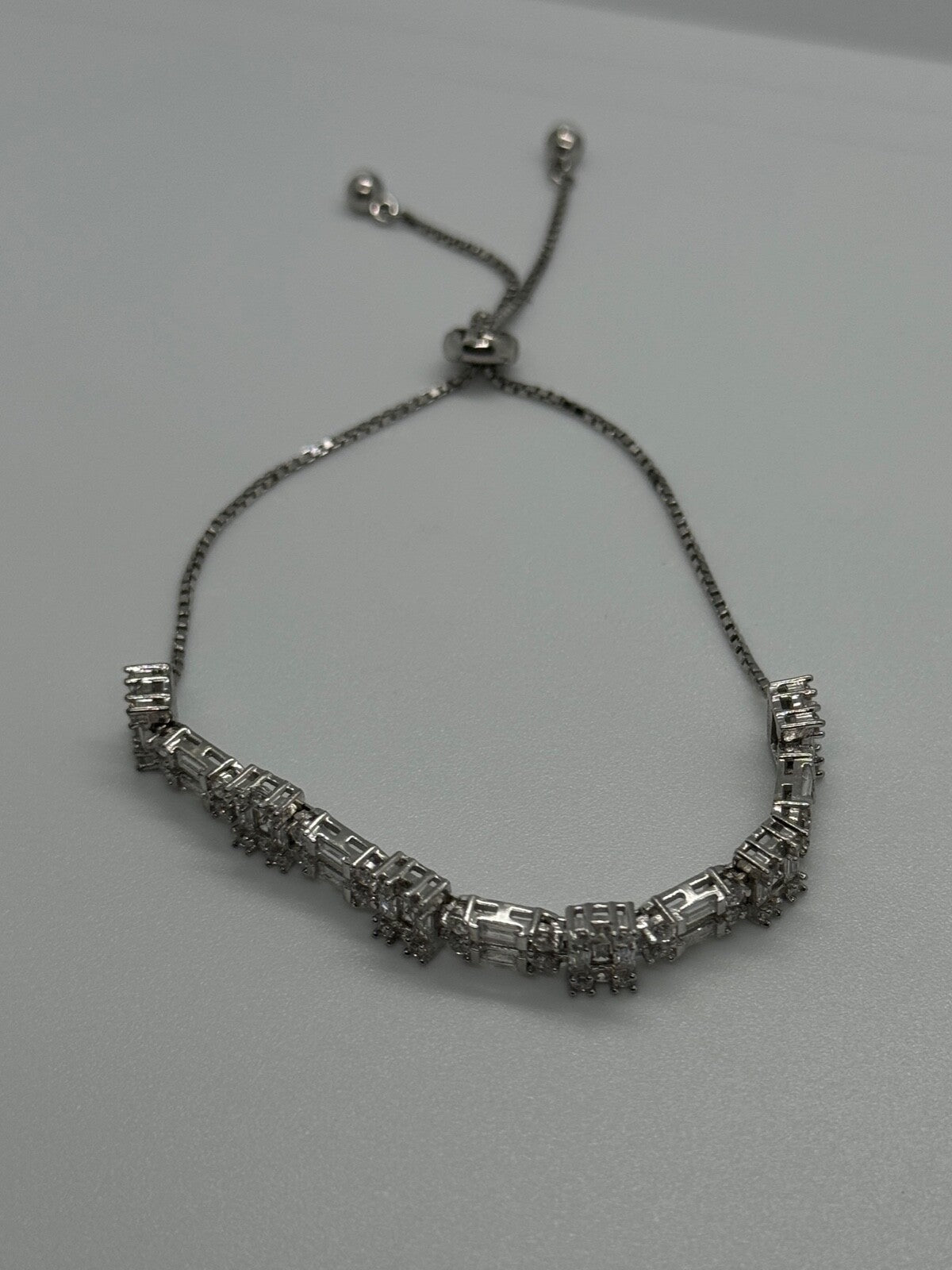 925 Sterling Silver CZ Bracelet