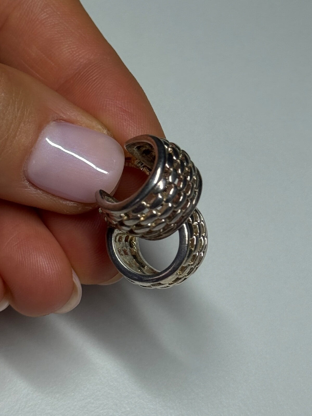 925 Sterling Silver Earrings Length 17 Mm