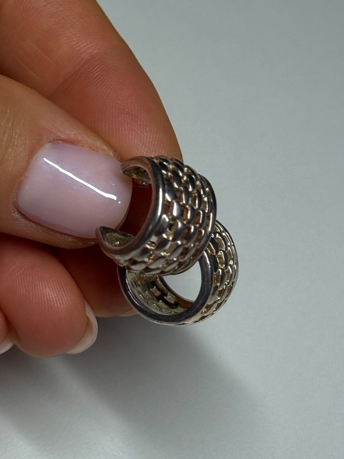 925 Sterling Silver Earrings Length 17 Mm