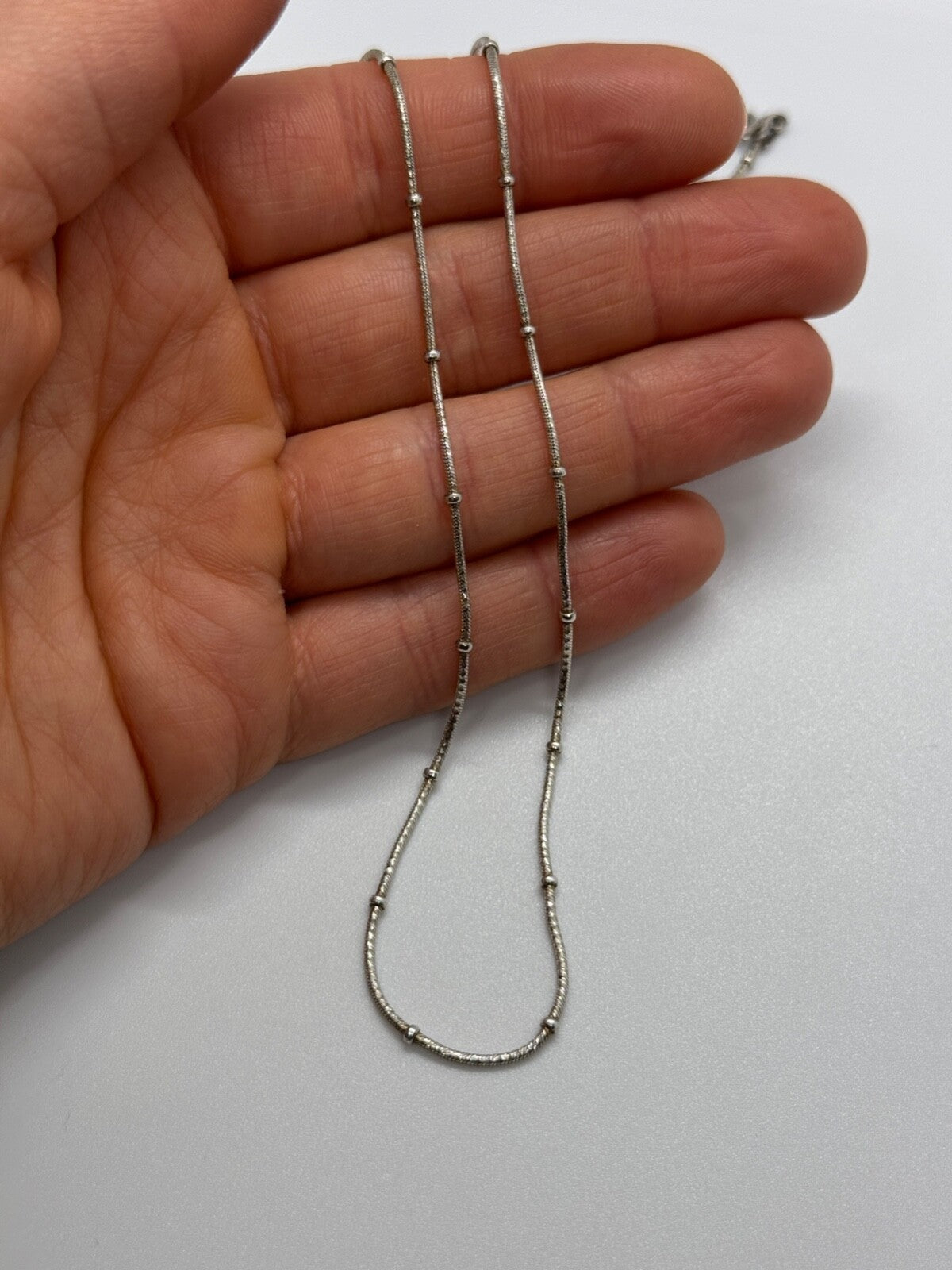 925 Sterling Silver Necklace Italy