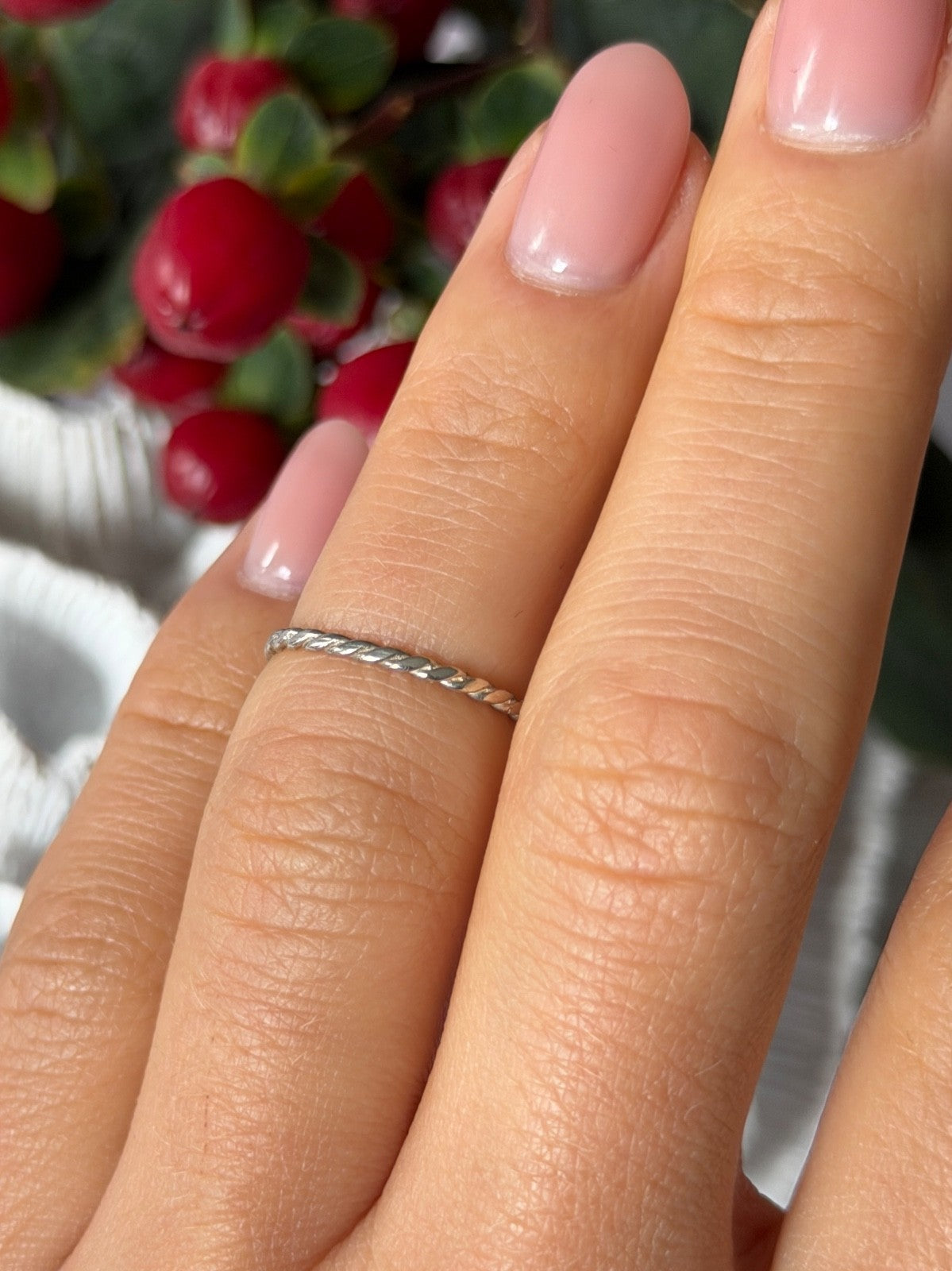 Tiny 925 Sterling Silver Ring Size 5