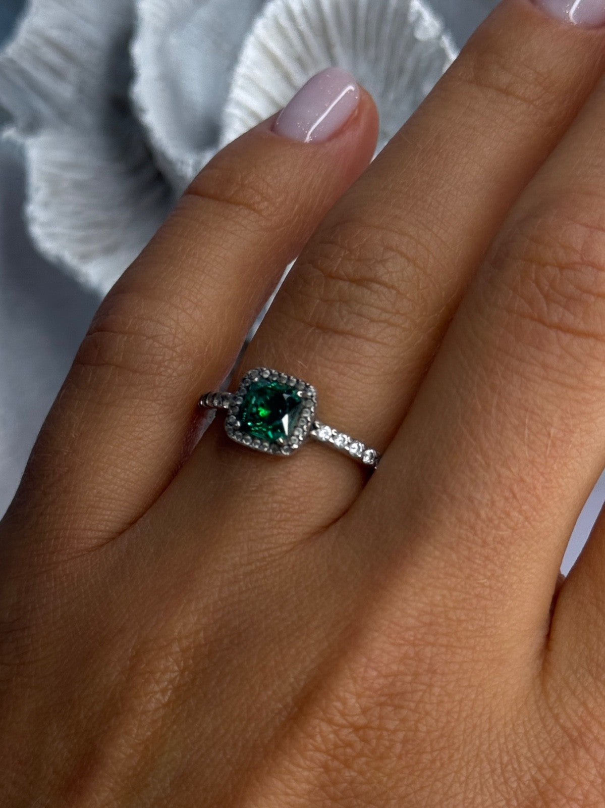 Ale 54 925 Sterling Silver Spinel & Beryl Ring Size 7