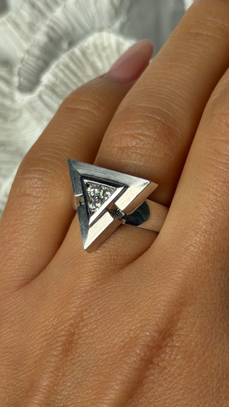 18K White Gold Diamond 0.30 carats Ring Size 7.5