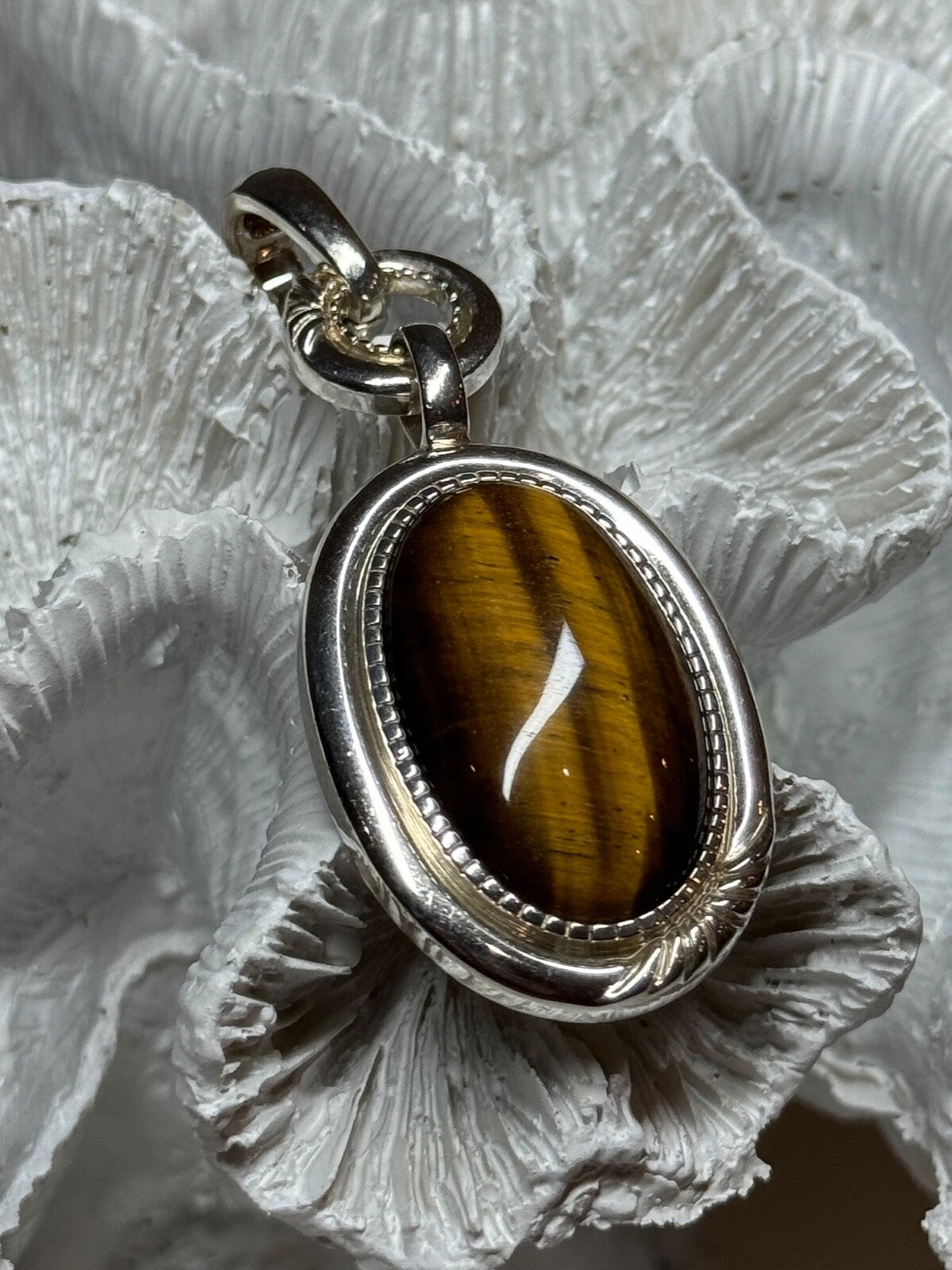 925 Sterling Silver Amber Pendant Length 2.5 Inch