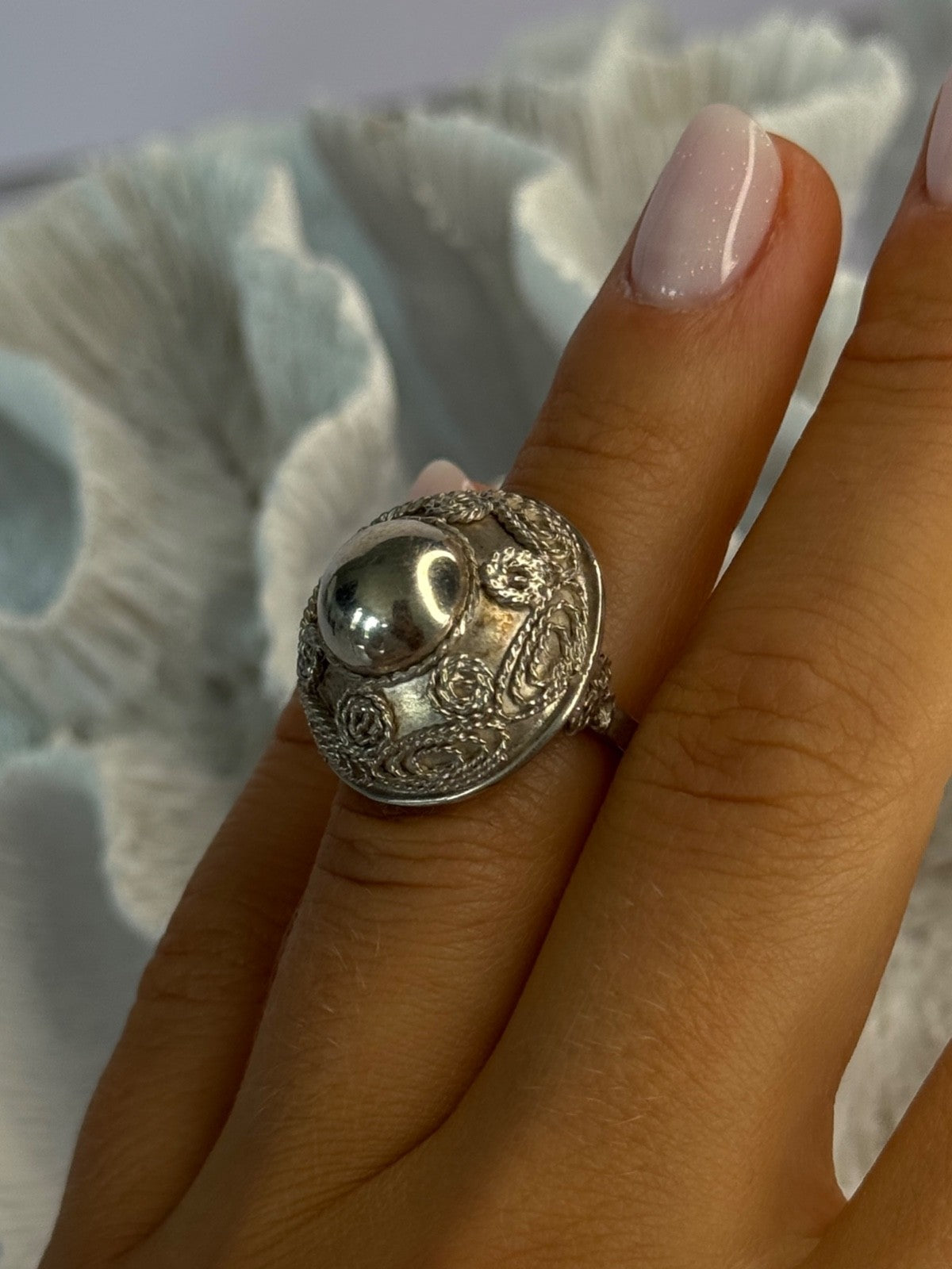 Vintage 925 Sterling Silver Ring Size 5