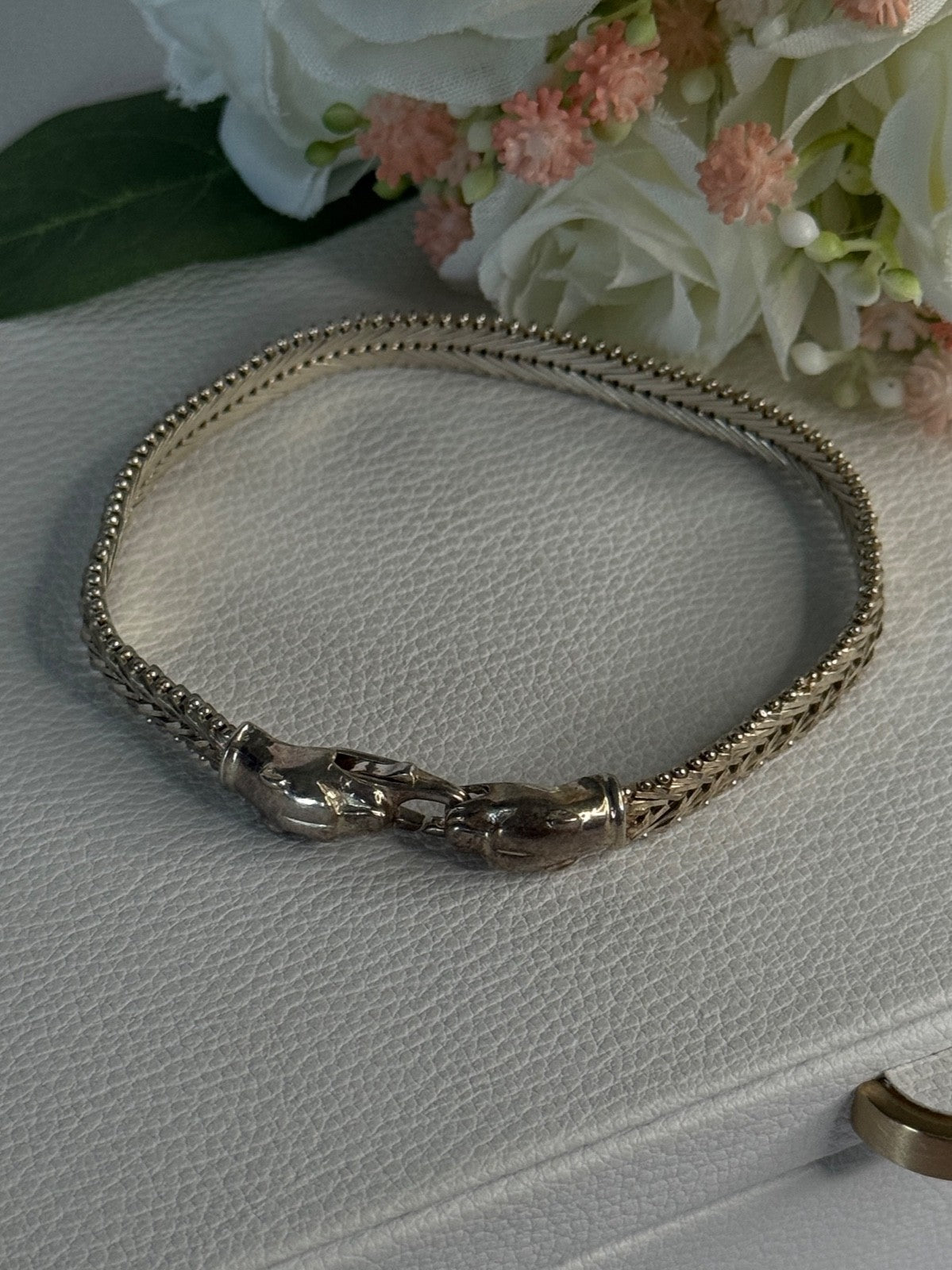 925 Sterling Silver Pantera Bracelet Length 8 Inch
