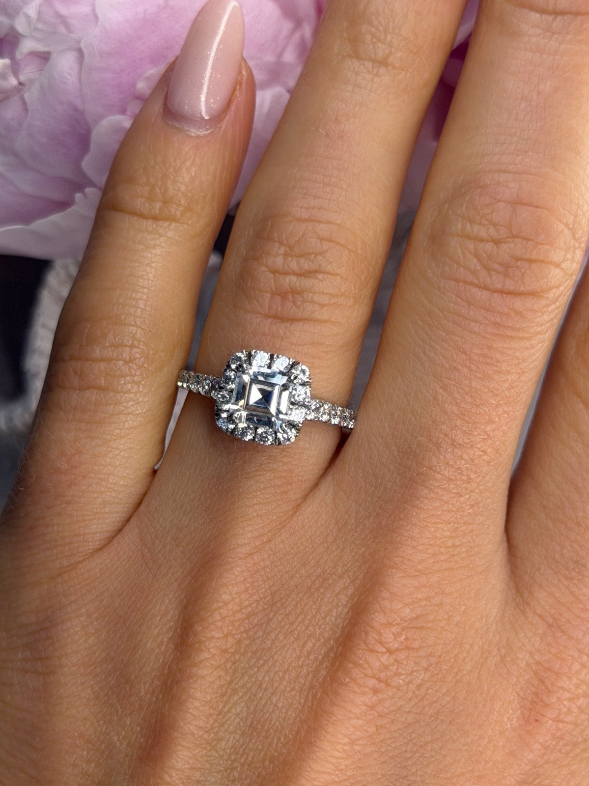 GOC 925 Sterling Silver tcw 1.75 Cz Ring Size 7