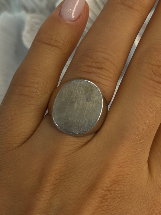 Vintage Art Deco 925 Sterling Silver Ring Size 6.5