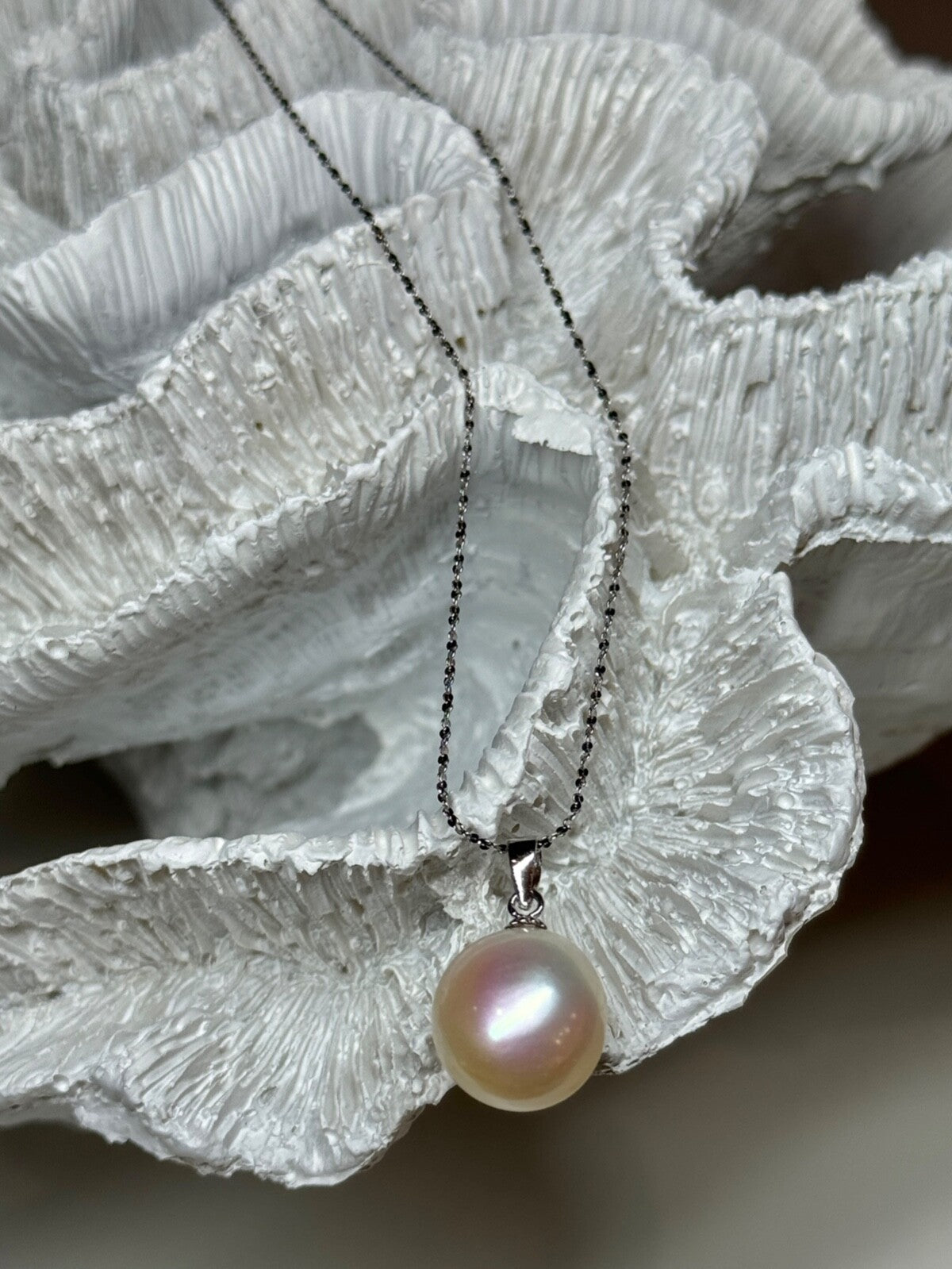 925 Sterling Silver Fresh Water Pearl Necklace Length 18 Inch