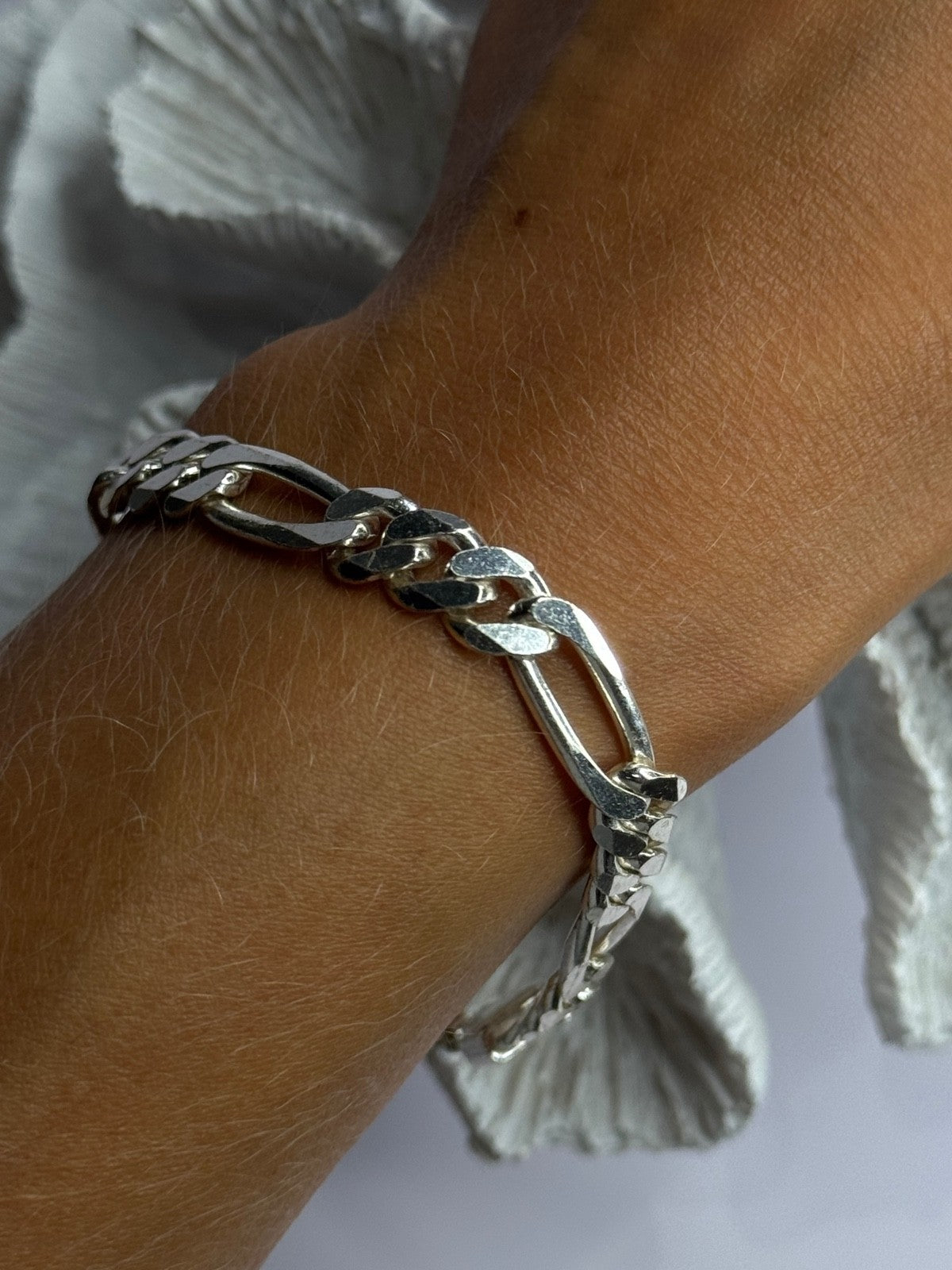 Mens 925 Sterling Silver Bracelet Length 9