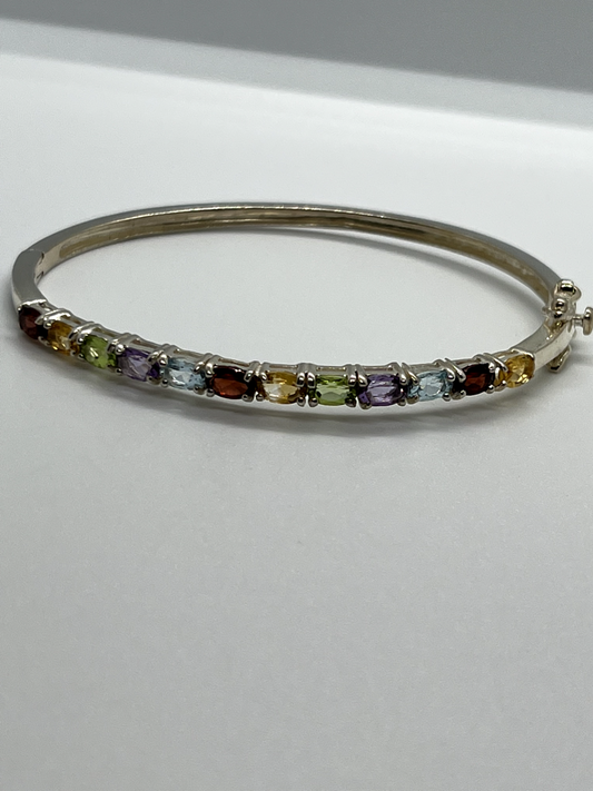 925 Sterling Silver Spinel Bracelet