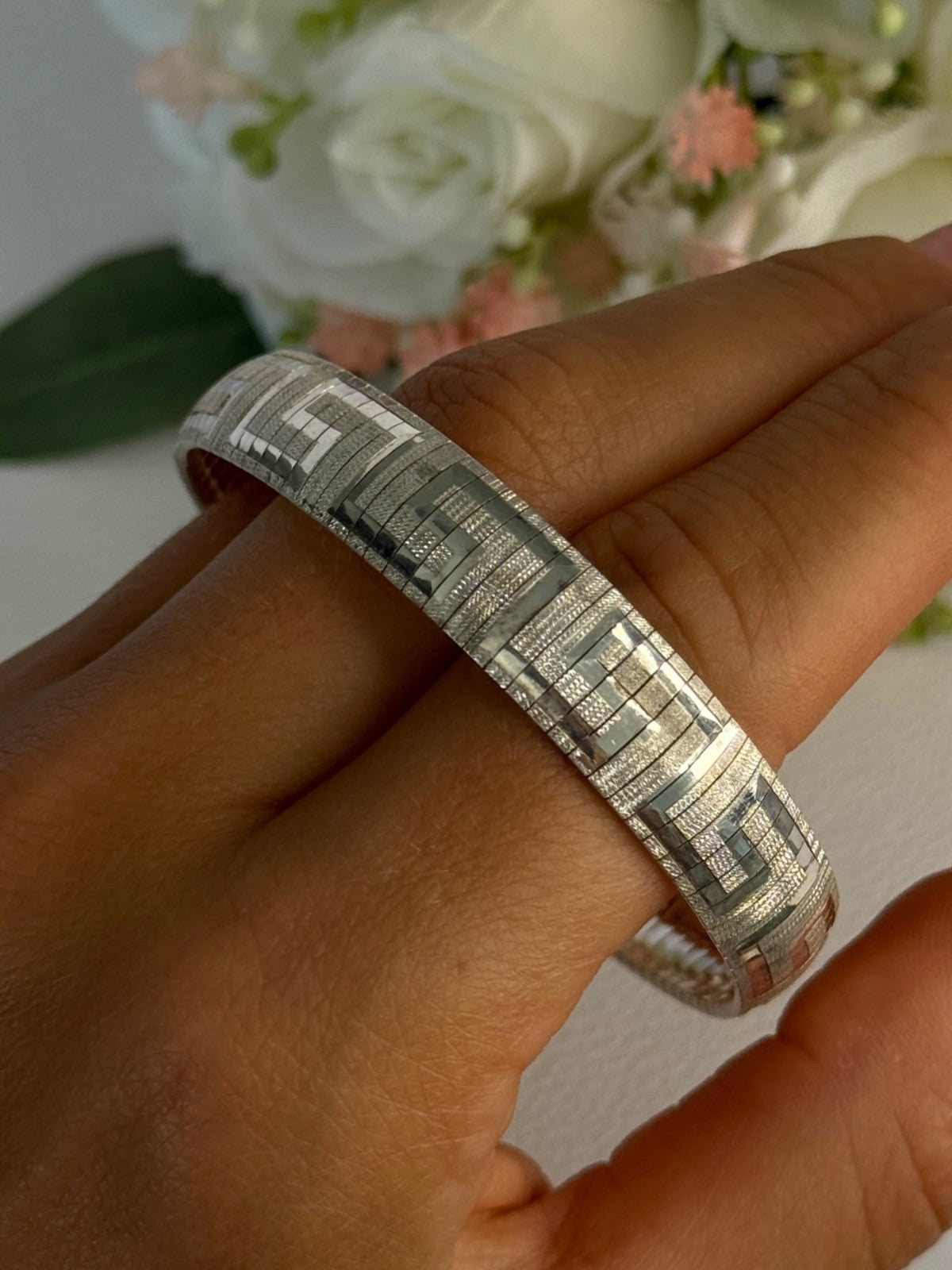 Jcm Italy 925 Sterling Silver Bracelet Length 7.5 Inch