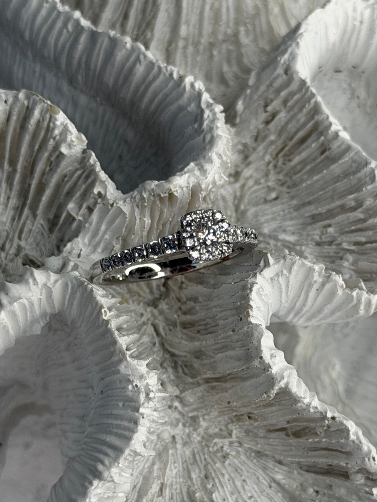GOC 925 Sterling Silver Cz 0.62 ct Ring Size 7