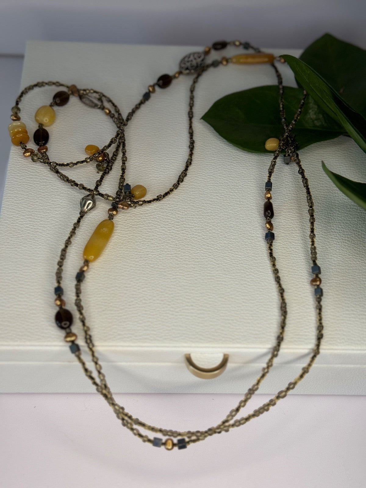 Silpada 925 Sterling Silver Serpentine Boho Necklace Length 60 Inch