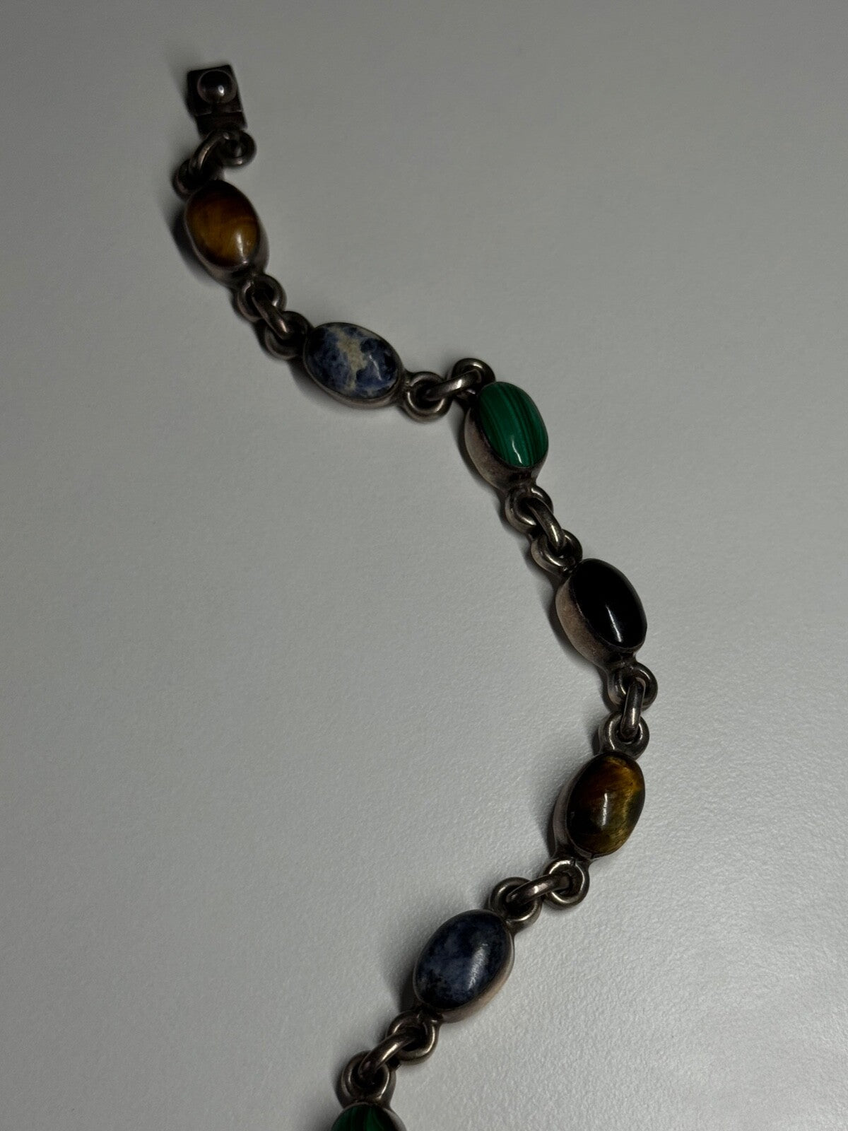 925 Sterling Silver Agate Bracelet